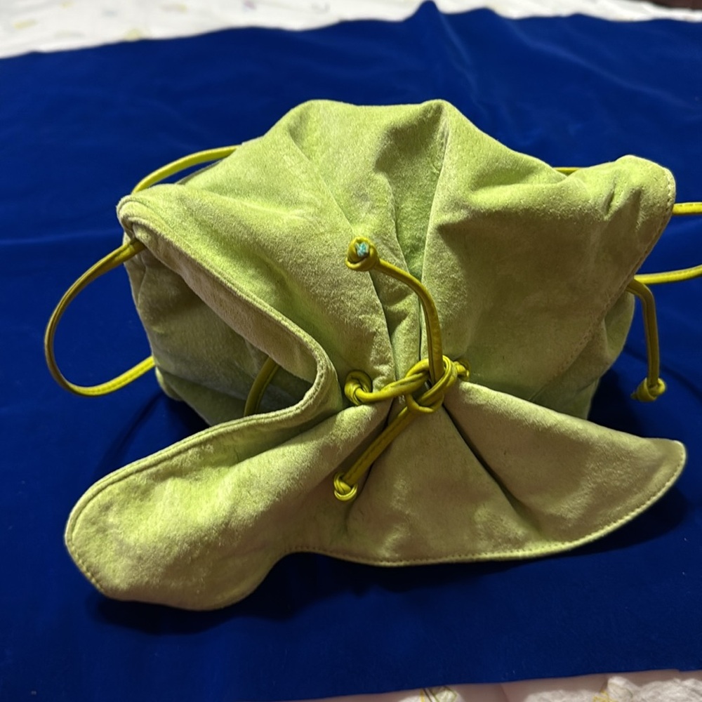 Lime Green Drawstring Women's Bag - Picture 5 of 5